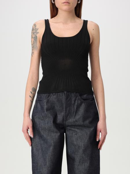 Tシャツ・カットソー MUGLER Woman T-Shirt Black 25P2TO07171128 1999 MUGLER: Top woman - Black | Mugler t-shirt 25P2TO07171128