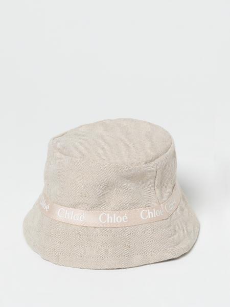 Cappello Chloè in canvas con logo