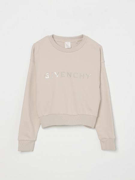 Givenchy: Felpa a girocollo in cotone con logo Givenchy