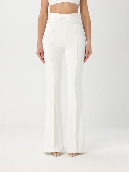 パンツ ELISABETTA FRANCHI Woman Pants Ivory PA085 360 ELISABETTA FRANCHI: Pants woman - Ivory | Elisabetta Franchi