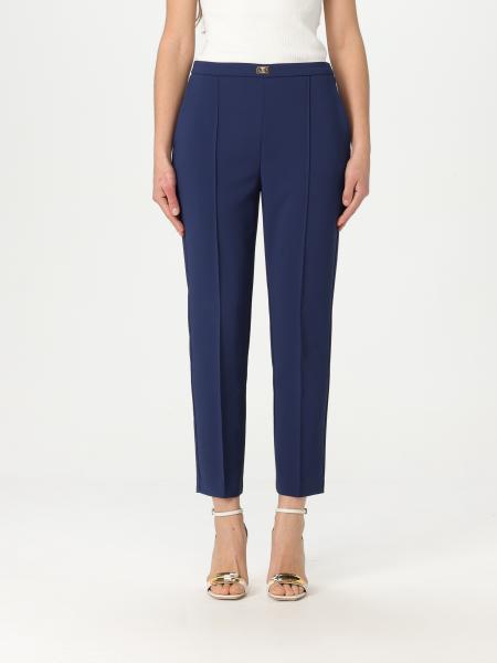 パンツ ELISABETTA FRANCHI Woman Pants Blue PA076 DC8 ELISABETTA FRANCHI: Pants woman - Blue | Elisabetta Franchi