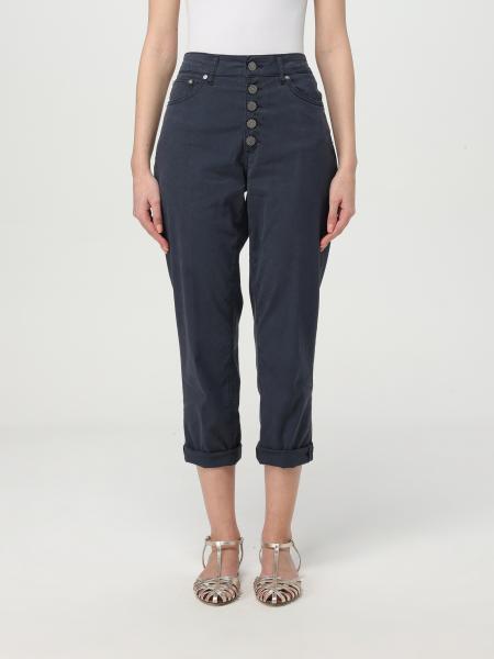 パンツ DONDUP Women Straight Pants DP26BL DF0263 IN8800 Blue DONDUP: Pants woman - Blue | Dondup pants DP268BGSE068DBM5