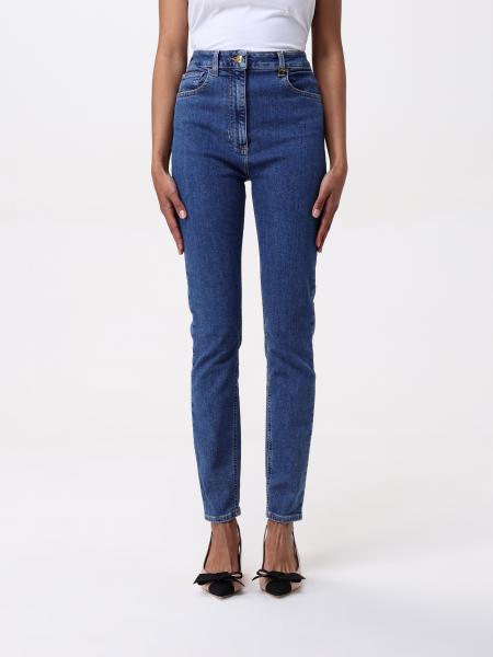 デニム・ジーパン ELISABETTA FRANCHI Woman Jeans Gnawed Blue PJ86I 192 ELISABETTA FRANCHI: Jeans woman - Gnawed Blue | Elisabetta