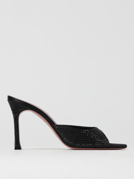 シューズ・サンダルその他 AMINA MUADDI Woman Heeled sandals Black ALEXACRYSTALSLIPPER Black Alexa Slipper 95 Heeled Sandals by Amina Muaddi on Sale