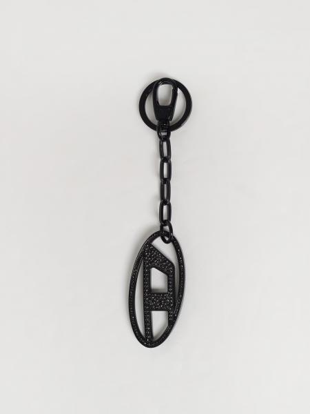Diesel Brass Keychain with Set Rhinestones