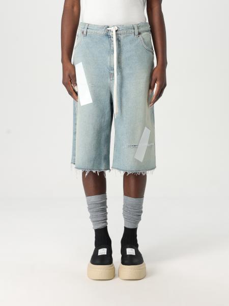 Pantaloncino MM6 Maison Margiela in denim effetto used