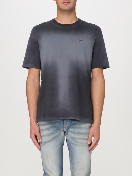 Tシャツ・カットソー DIESEL Men T-shirt Charcoal A166210PKAL 9XX DIESEL: T-shirt men - Charcoal | Diesel t-shirt A166210PKAL