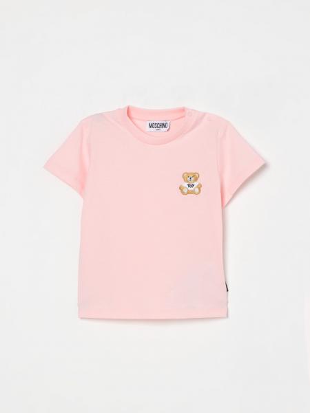 T-shirt in cotone con logo Teddy Moschino