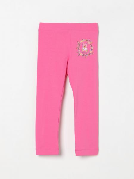 Leggings in cotone con Teddy Moschino