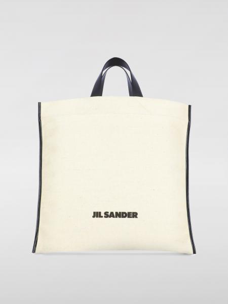 Borsa Book Border Book Square Jil Sander in canvas e pelle