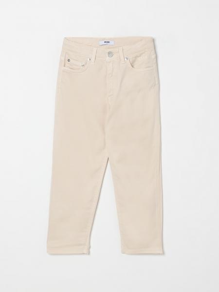 Pantalone in misto cotone MSGM Kids>