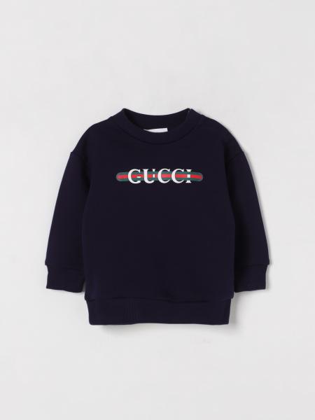 Felpa a girocollo con logo Web Gucci