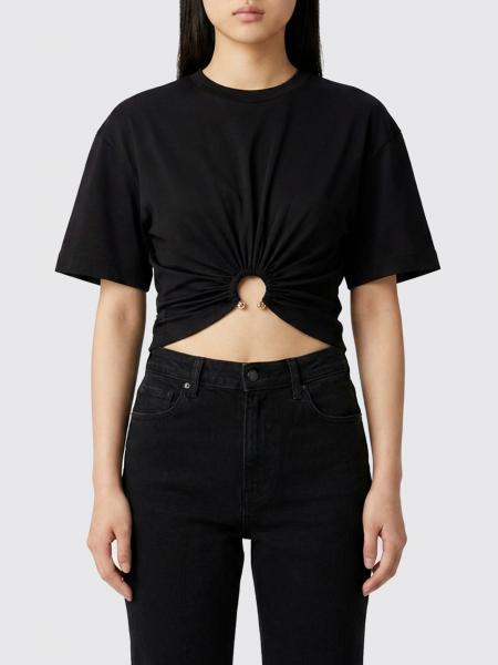 Camiseta crop Rabanne de algodón