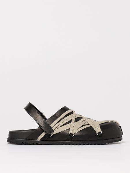 Moda scarpe: Slingback Rick Owens in pelle con fettucce incrociate