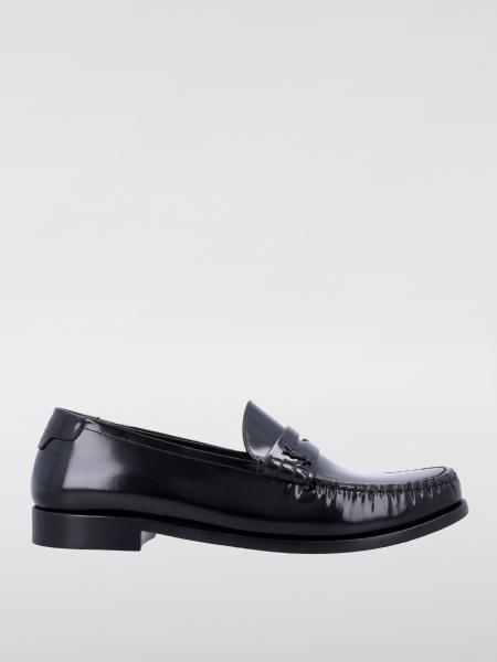 Mocassino Le Loafer Saint Laurent in pelle spazzolata