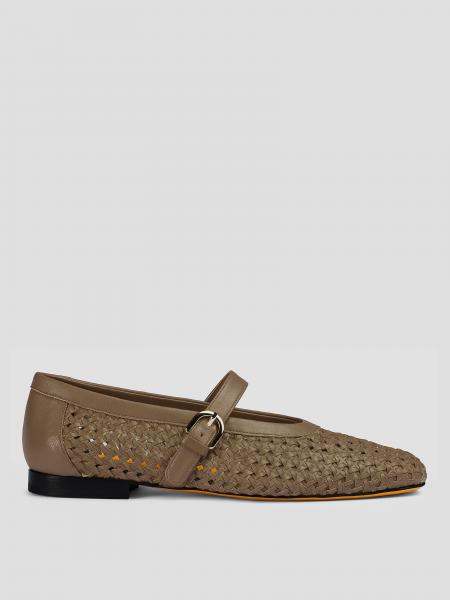 Woven Nappa Leather Ballerinas Doucal's