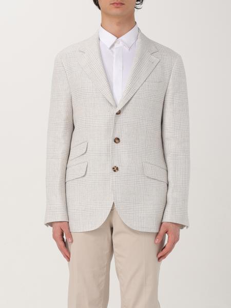 Blazer Brunello Cucinelli in misto lino e lana