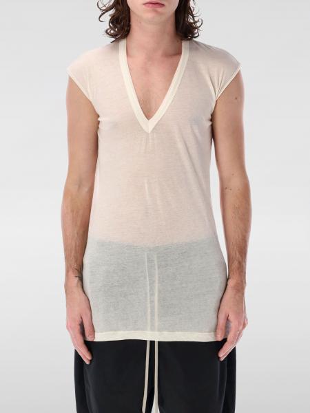 Tシャツ・カットソー RICK OWENS Men T-shirt Beige RU01E5233UC 21 RICK OWENS - TOPS - Rick Owens