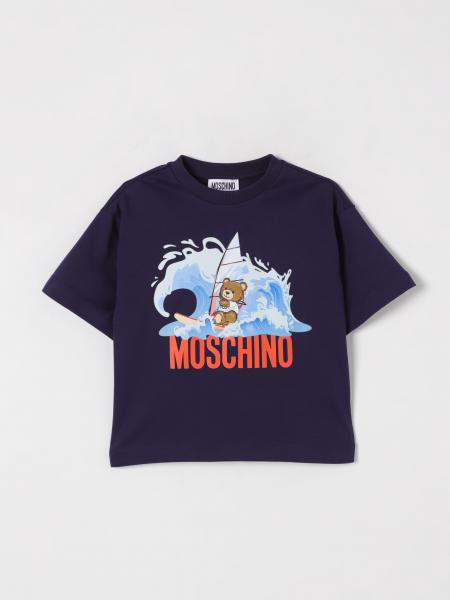 T-shirt in cotone con stampa Teddy Moschino