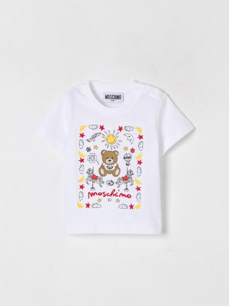 T-shirt in cotone con stampa Teddy Moschino