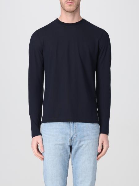 Tシャツ・カットソー ZANONE Men T Shirts 815102ZG380 BLUE ZANONE: T-shirt men - Blue 1 | Zanone t-shirt 815194ZG380