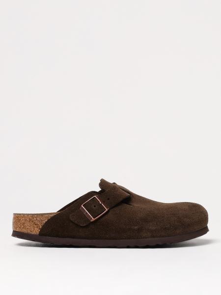 Ciabatte Birkenstock: Sabot Boston Birkenstock in camoscio