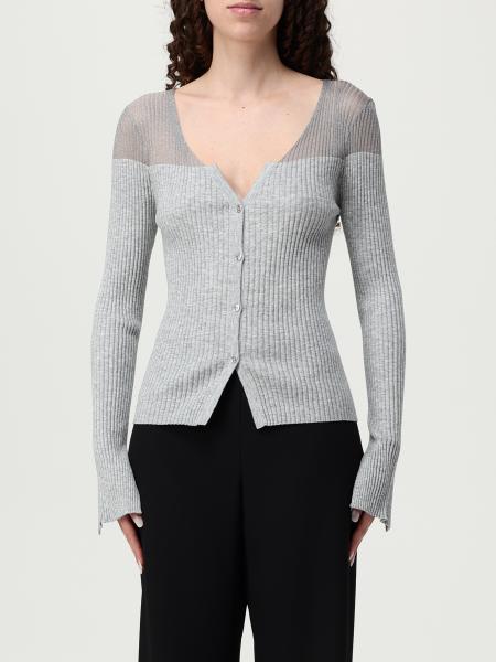 Pinko: Cardigan Pinko in seta e cashmere a costine