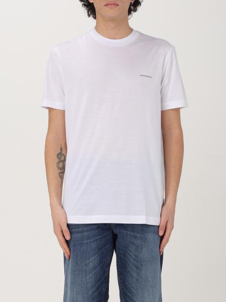 Tシャツ・カットソー EMPORIO ARMANI Men T-shirt White 8N1TD8IJUVZ 0100 Emporio Armani Men's T-Shirt EA7 6KPT03 PJ3BZ1, Short Sleeve