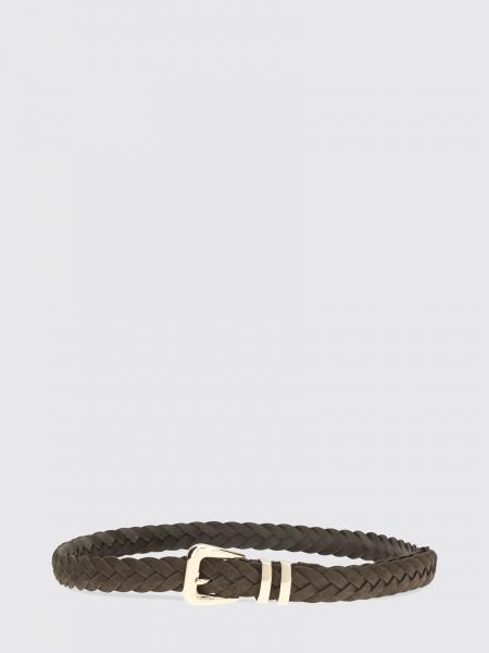 Woven Suede Belt with Tip Brunello Cucinelli