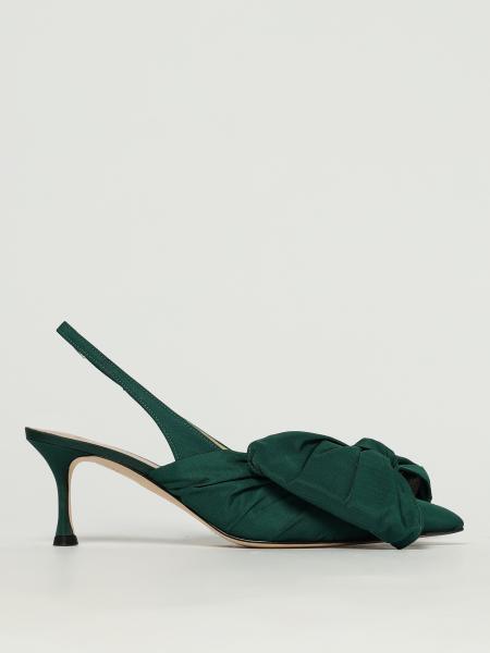 Slingback N° 21 in raso con fiocco