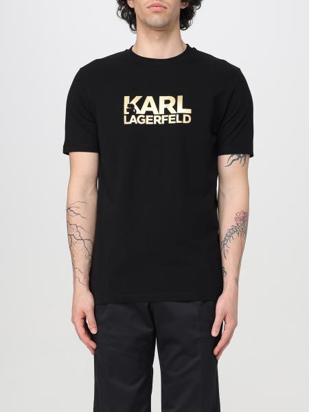 Cotton T-shirt with Logo Print Karl Lagerfeld