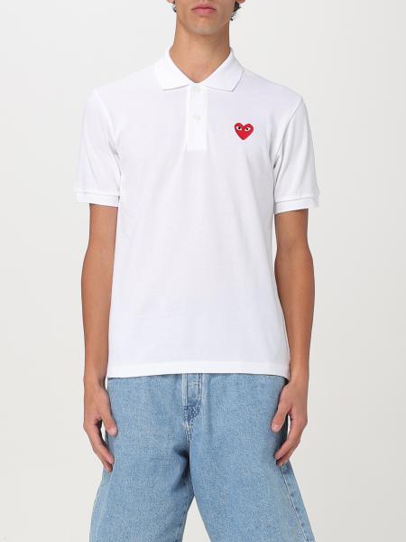 Polo Comme Des Garçon in cotone con monogram