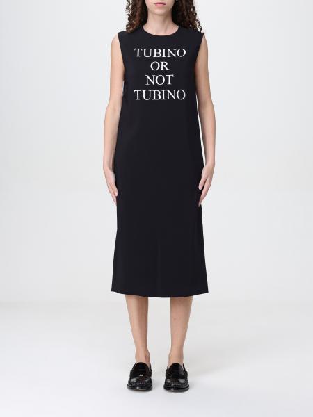 ワンピース MOSCHINO COUTURE Woman Dress Black J04110425 1555 Vtg Moschino Jeans Black Means List Mini Dress S | eBay