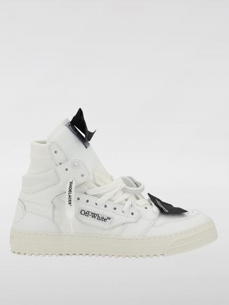 Sneakers Off Court 3.0 Off-White in pelle a grana e mesh