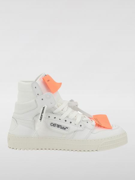 Sneakers Off Court 3.0 Off-White in pelle a grana e mesh