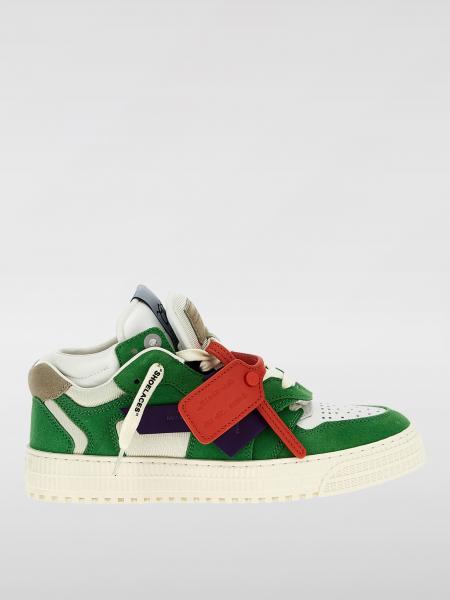 Sneakers Floating Arrow Off-White in camoscio e mesh