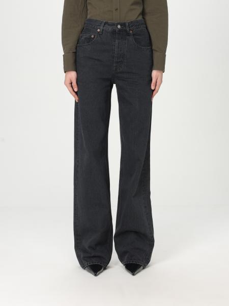 SAINT LAURENT: Jeans woman - Black | Saint Laurent jeans