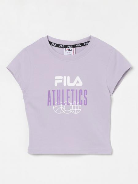 T-shirt in cotone con stampa Athletics Fila