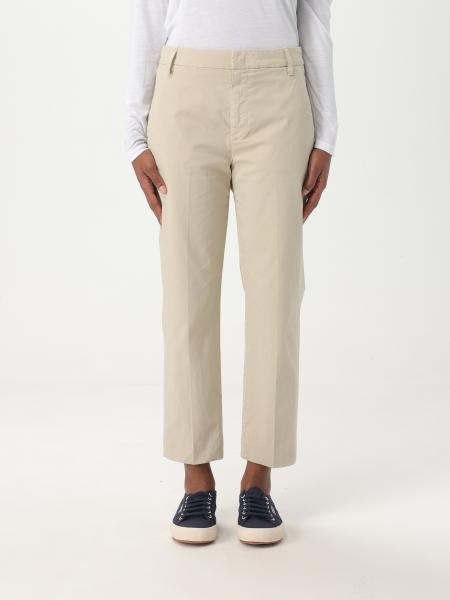 パンツ DONDUP Woman Pants Geranium DP576ZGSE046DIZ1 503 DONDUP: Pants woman - Beige | Dondup pants DP576ZGSE046DIZ1