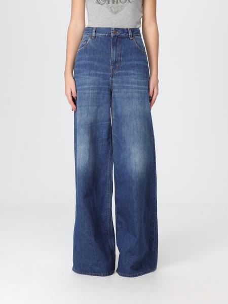 Cotton Denim Palazzo Jeans Chloé