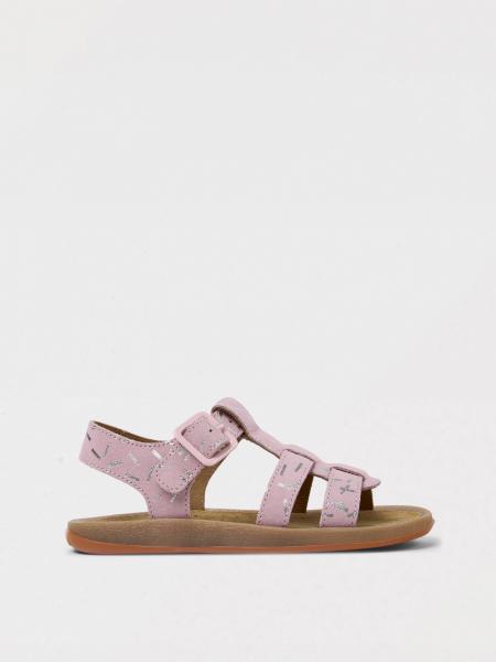 Bicho Suede Sandals with Graphic Print Camper
