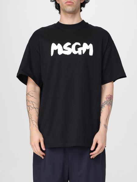 Tシャツ・カットソー MSGM Men T-shirt Black 3840MM109257002 99 3841MDM112_257002_99_01_1024x.