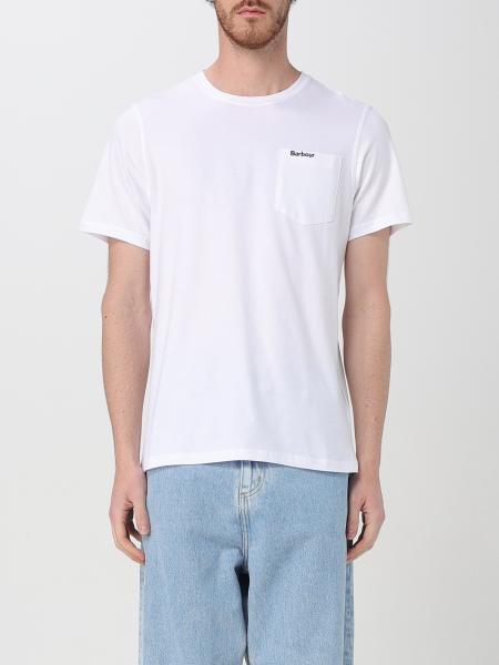 Tシャツ・カットソー BARBOUR Men T-shirt White MTS1114 WH11 BARBOUR: T-shirt men - White | Barbour t-shirt MTS1114