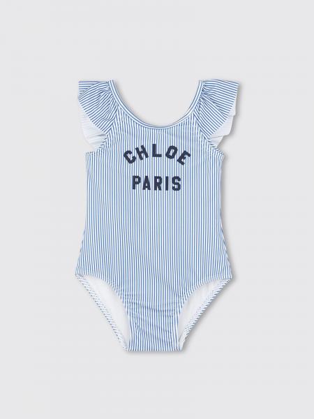 Costume da bagno intero con logo Chloé