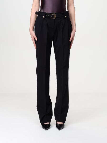 VERSACE JEANS COUTURE: Pants woman - Black | Versace Jeans