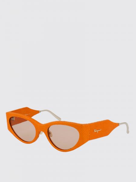 Ferragamo SF950SL Leather Sunglasses