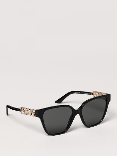 Acetate Sunglasses with Set Rhinestones Versace