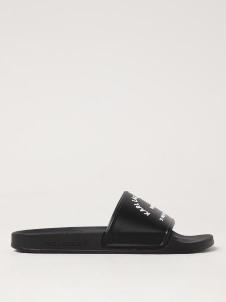 Chanclas de goma con estampado de logo Karl Lagerfeld