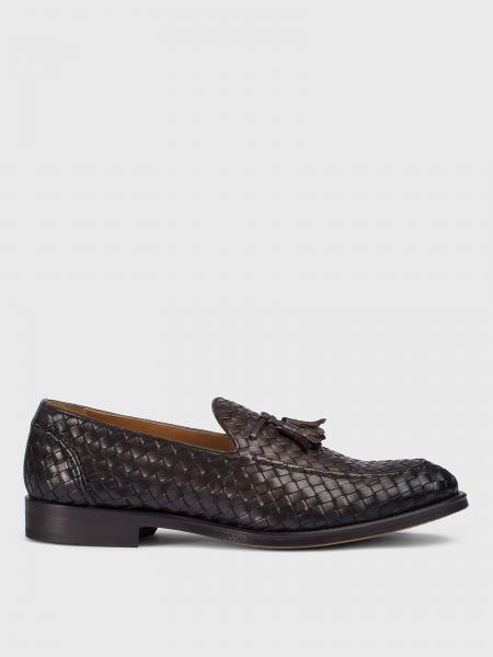 Doucal's Woven Leather Loafer with Tassels