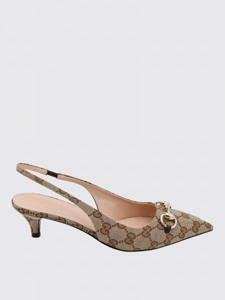GG Supreme Fabric GG Slingback Gucci